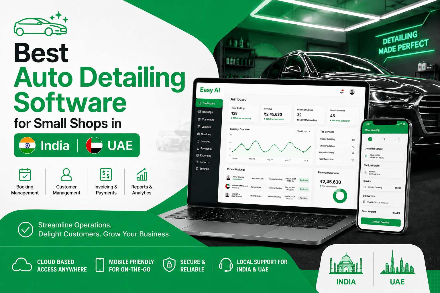 Best Auto Detailing Software for Small Shops in India & UAE