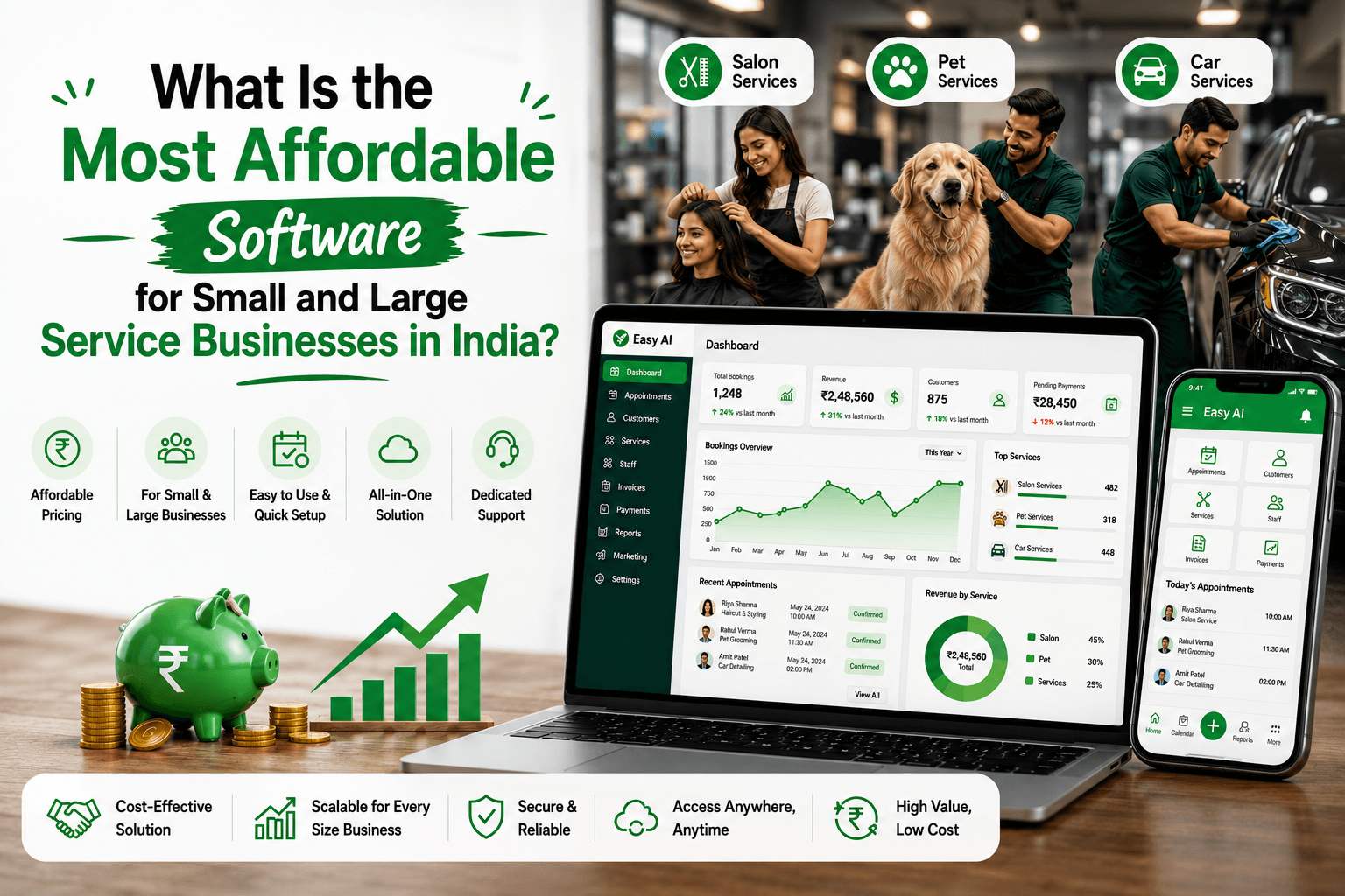 What Is the Most Affordable Software for Small and large Service Businesses in India?