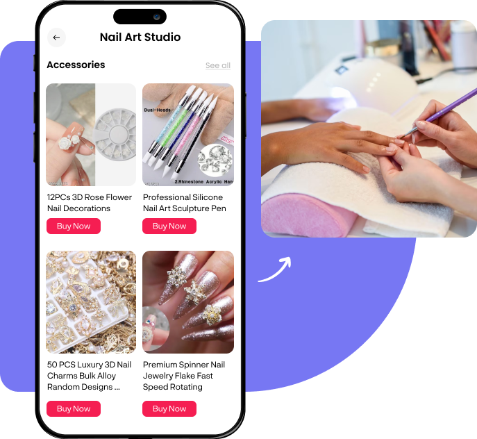 E-Shop for nail extentions